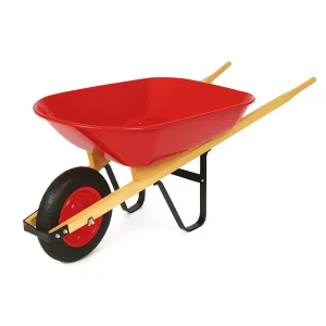 100kg Galvanized Wheelbarrow WH4400 professional front view - Industrial-Grade 100kg Galvanized Wheelbarrow WH4400