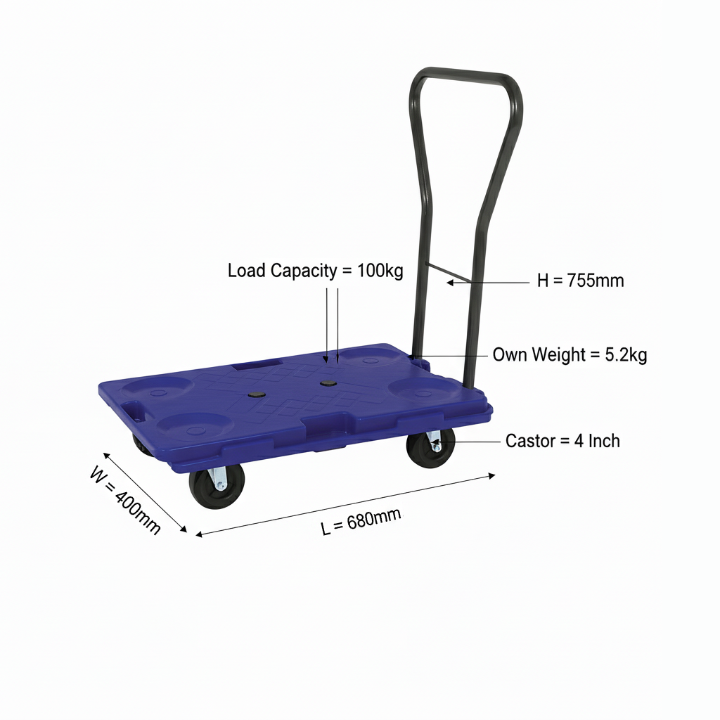 Technical dimensions and size chart for PH032