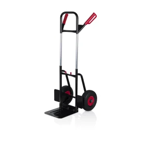 100kg Steel Hand Truck HT1428 professional front view - Industrial-Grade 100kg Steel Hand Truck HT1428