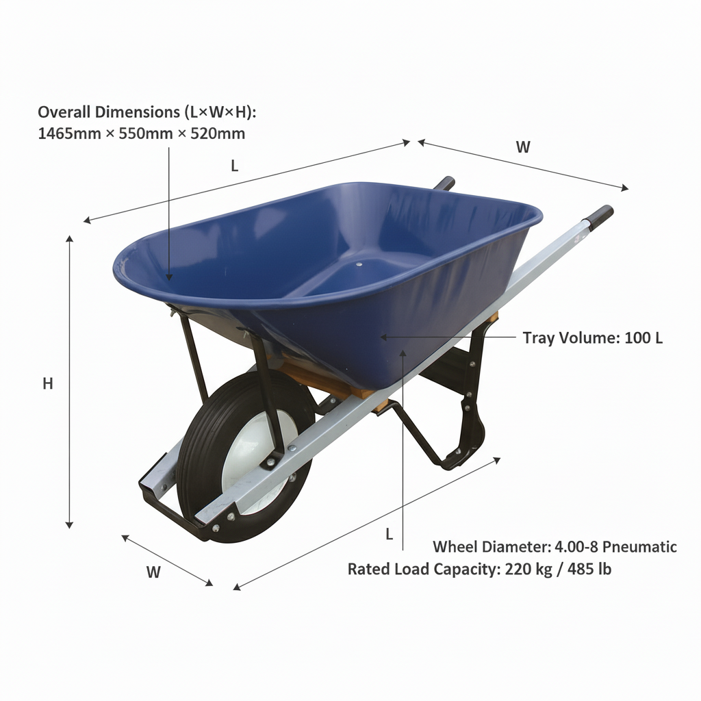 Technical dimensions and size chart for WB6608 (WB6608H)