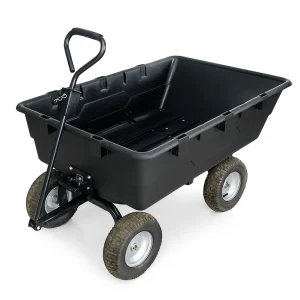 200L Poly Wheelbarrow professional front view - Industrial-Grade 200L Poly Wheelbarrow - TC2007YR