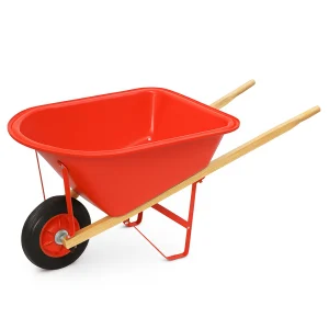 20L Metal Kids Wheelbarrow professional front view - Premium 20L Metal Kids Wheelbarrow - WH0201