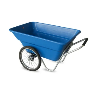 260L Poly Wheelbarrow professional front view - High-Capacity 260L Poly Wheelbarrow - WB3089