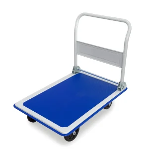 300kg Folding Steel Platform Cart professional front view - Industrial-Grade 300kg Folding Steel Platform Cart - PH300