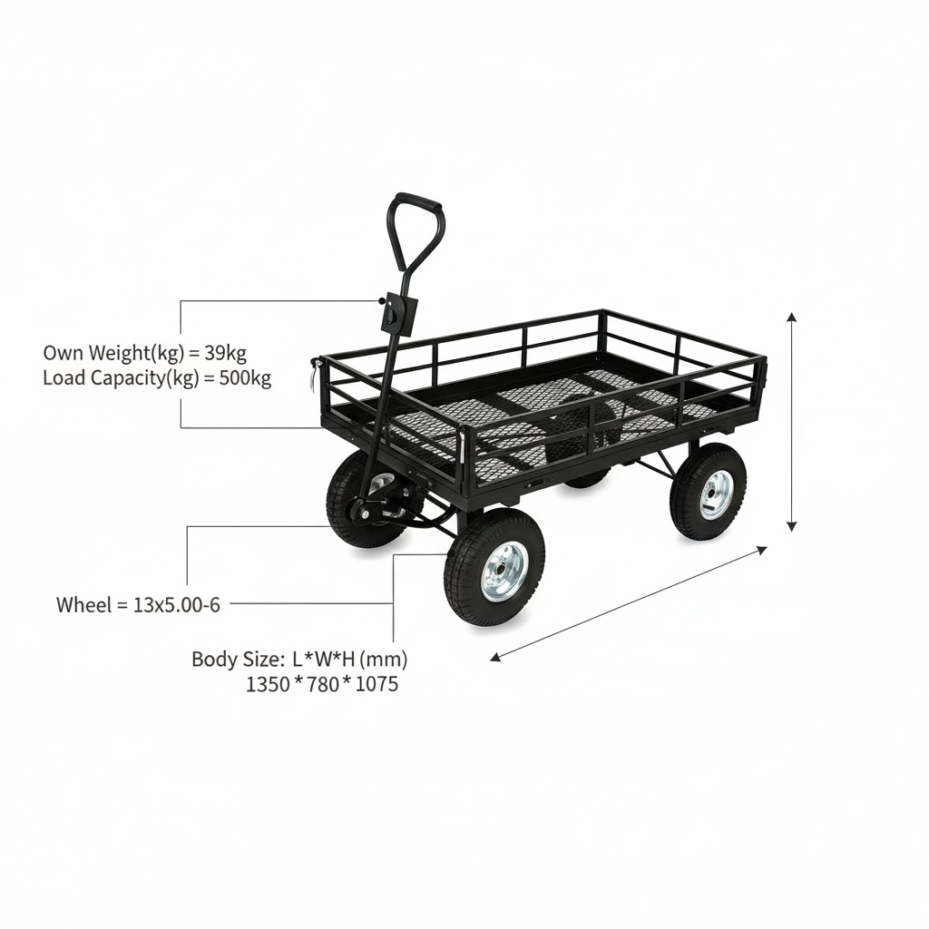Technical dimensions and size chart for TC1859