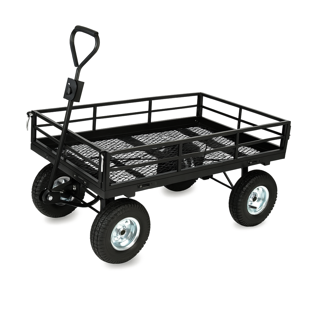 500kg Steel Garden Cart professional front view - Industrial-Grade 500kg Steel Garden Cart - TC1859