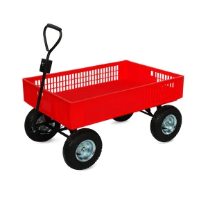 500kg Steel Mesh Wagon professional front view - Industrial-Grade Heavy Duty Steel Wagon - TC1858