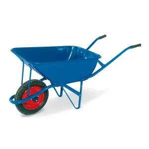 60L Powder Coated Wheelbarrow professional front view - Reinforced 60L Powder Coated Wheelbarrow - WB2203-2