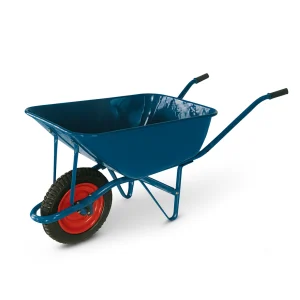 60L Steel Wheelbarrow WB2203-1 professional front view - Industrial-Grade 60L Steel Wheelbarrow WB2203-1