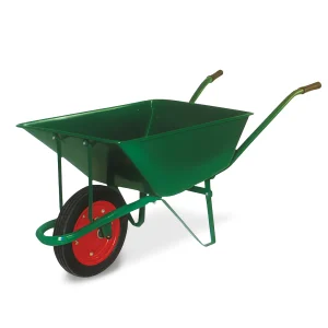 60L Steel Wheelbarrow WB2500 professional front view - Reinforced 60L Steel Wheelbarrow WB2500