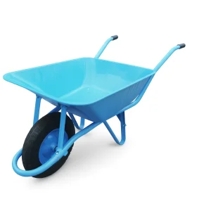 65L Steel Wheelbarrow WB6404 professional front view - Construction-Ready 65L Steel Wheelbarrow WB6404