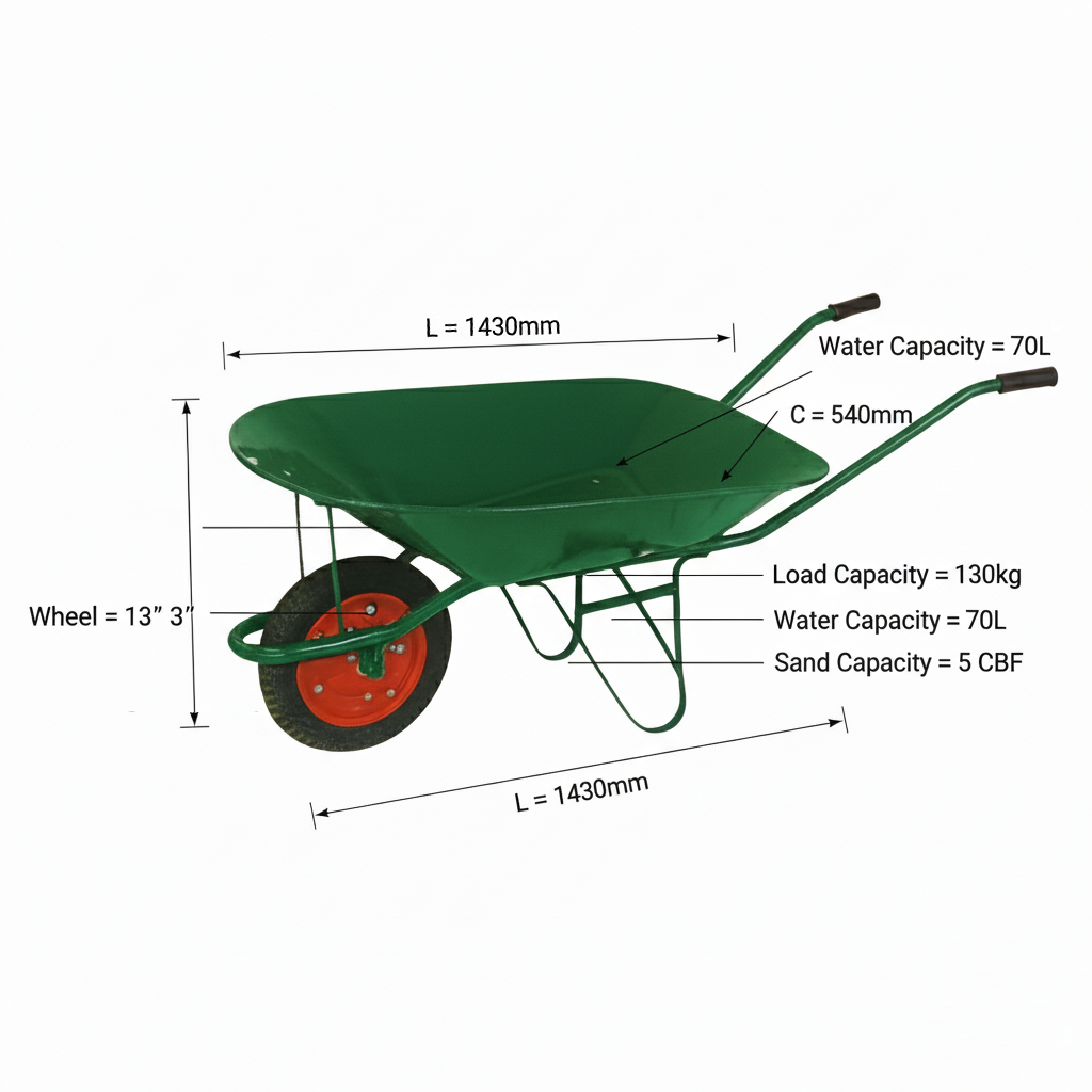 Technical dimensions and size chart for WB5200