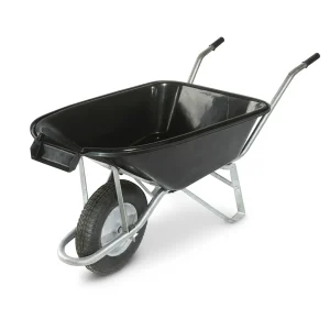 75L Steel Wheelbarrow WB5600 professional front view - Industrial-Grade 75L Steel Wheelbarrow WB5600 - WB5600