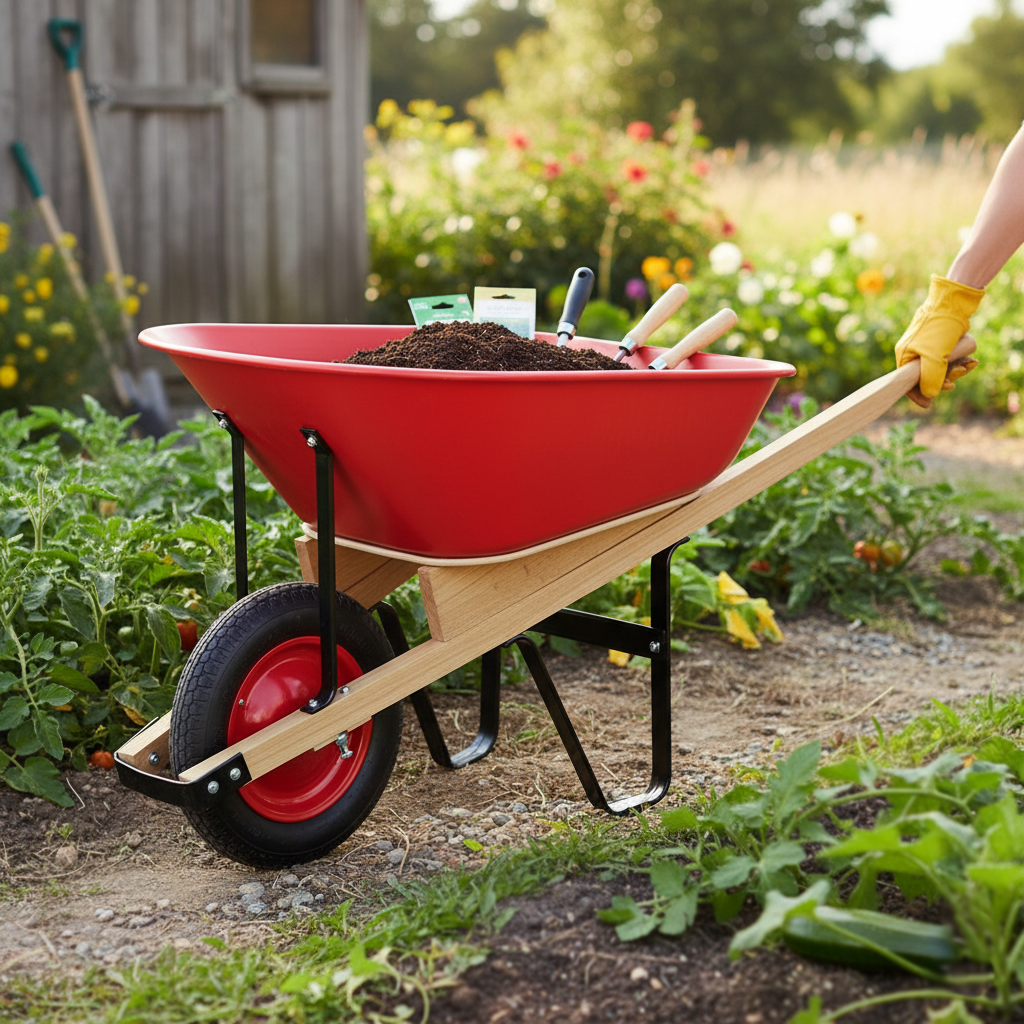 Reinforced 75L Galvanized Wheelbarrow WH5200 - 图片 2