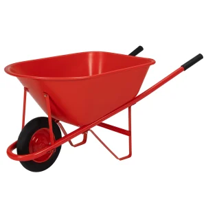 Kids Metal Wheelbarrow WB0200 professional front view - Premium Kids Metal Wheelbarrow - WB0200
