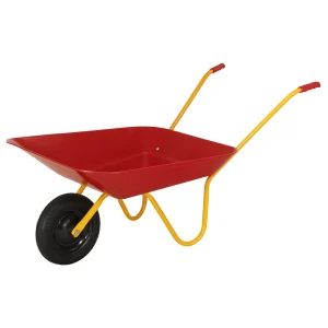Kids Steel Wheelbarrow WB0101 professional front view - Premium Kids Steel Wheelbarrow WB0101