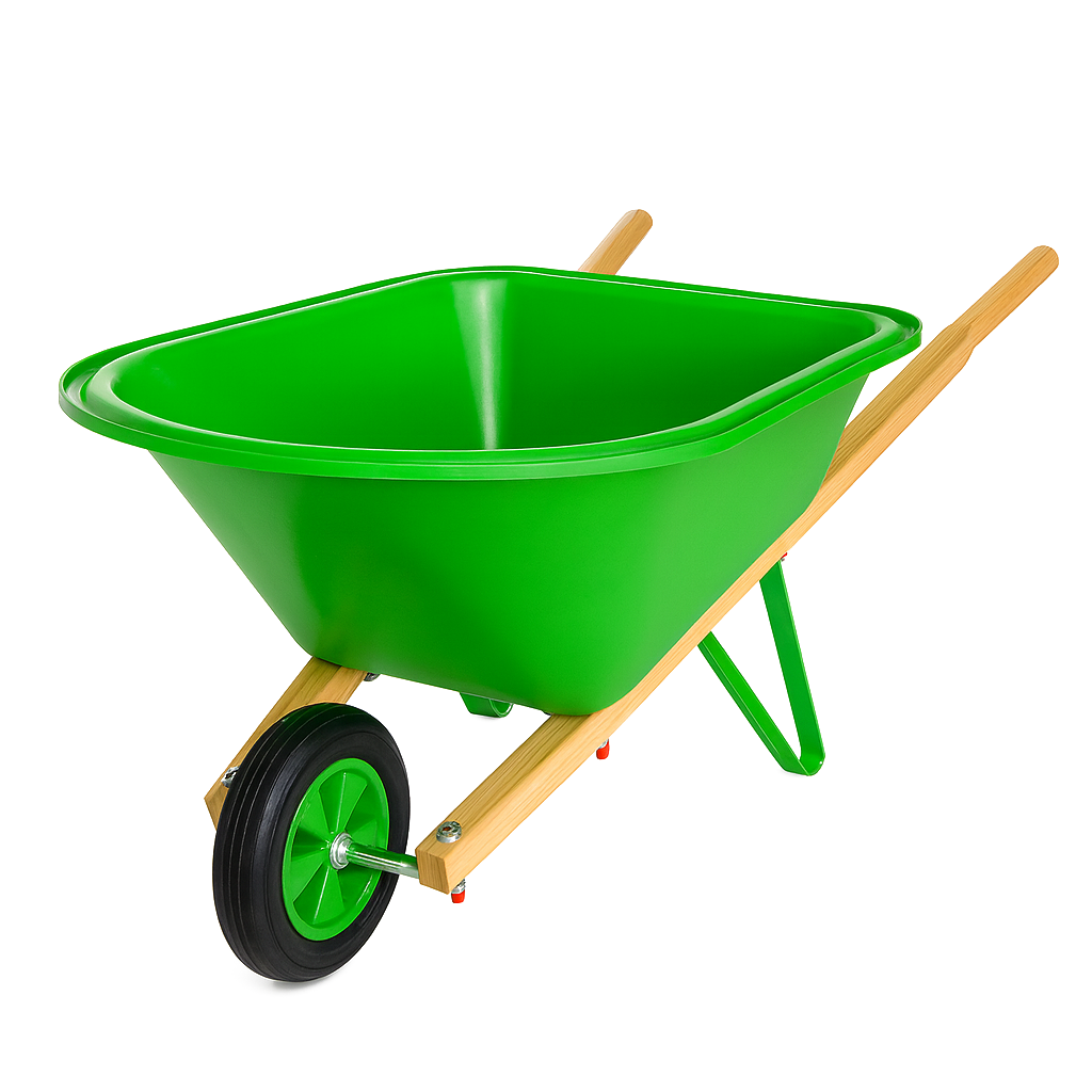 Metal Kids Wheelbarrow WH0202 professional front view - Premium Metal Kids Wheelbarrow - WH0202