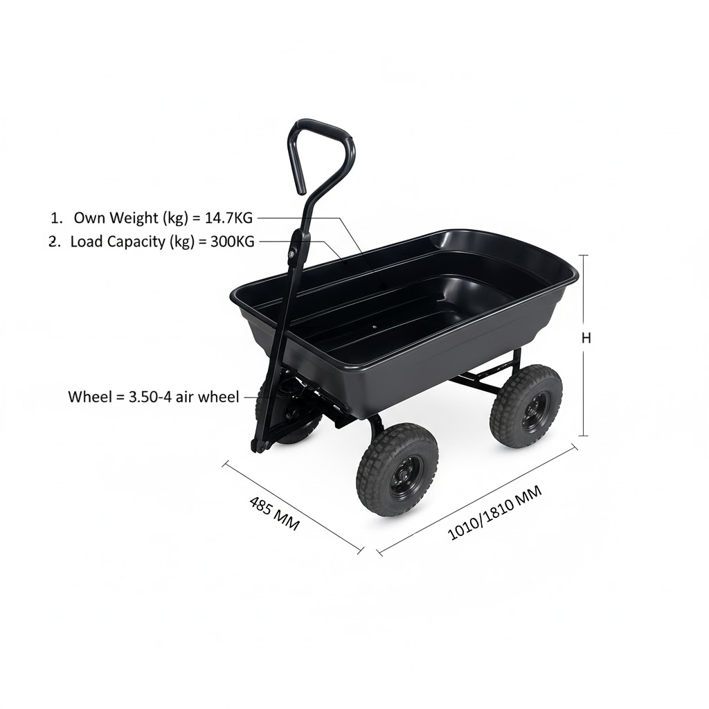 Technical dimensions and size chart for TC2145T