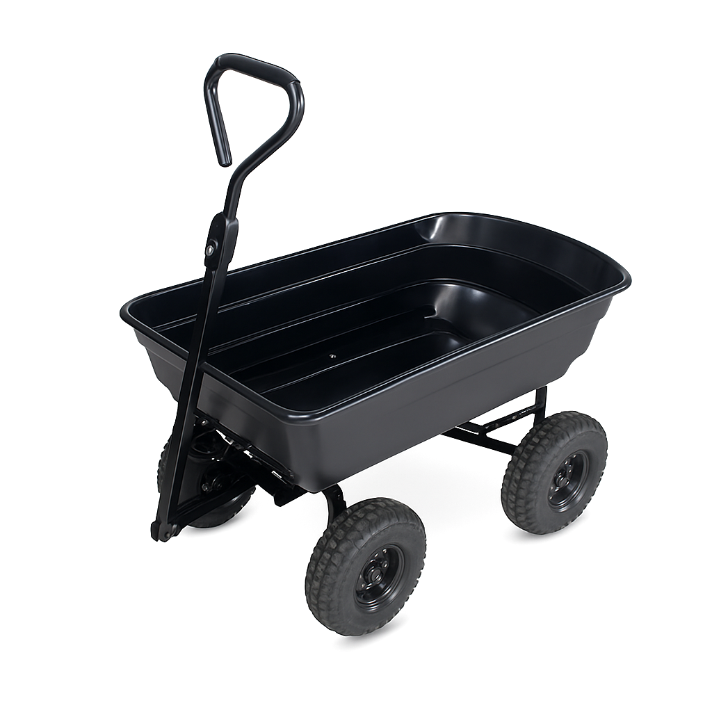 Steel Mesh Garden Cart TC2145T professional front view - Heavy-Duty Steel Mesh Garden Cart - TC2145T